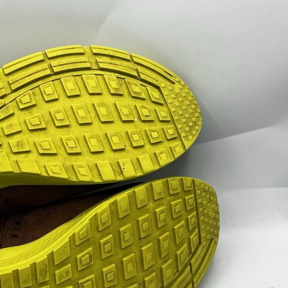 Velez Oxford Shoes Mens 8 Brown/Yellow Leather Wingtip Lace Up Colombian Made - Picture 10 of 15